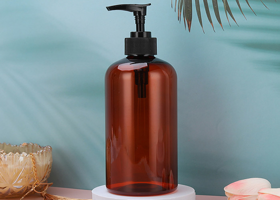 bottiglie di plastica della lozione dell'erogatore del lavaggio del corpo del balsamo dello sciampo 500ml chiare con le pompe