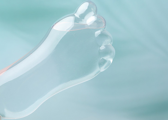 Bottiglia riutilizzabile di plastica della catena chiave di forma 30ml 60ml del piede con Flip Cap