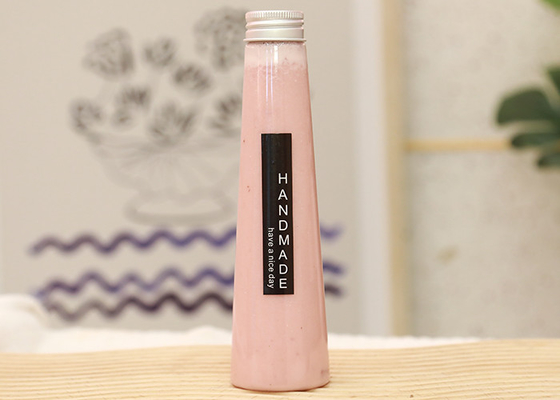 Bibita conica Juice Bottle With Lid di plastica 7oz 200ml