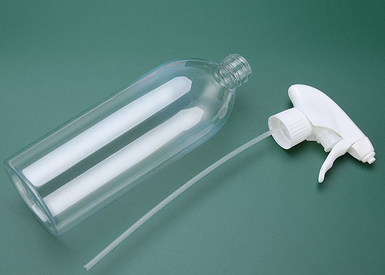 Clear Trigger Spray Bottle Dispenser with Screen Printing Surface Handling and Trigger Spray Pump