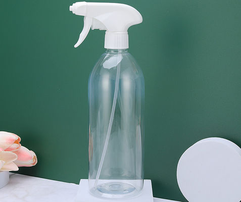 Clear Trigger Spray Bottle Dispenser with Screen Printing Surface Handling and Trigger Spray Pump