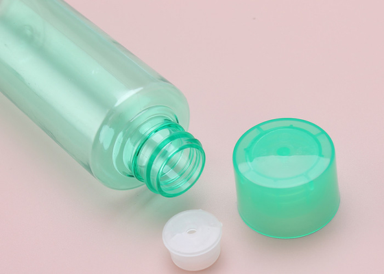 Bottiglia di plastica trasparente verde del coperchio 100ml dei pp con il coperchio a vite ISO9001