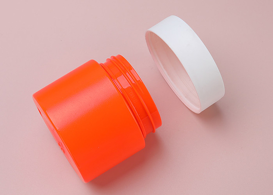 I prodotti di bellezza colano la prova intorno all'ampio recipiente di plastica di plastica della bocca del barattolo 120ml