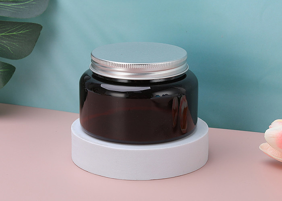 Barattoli cosmetici con tappo a vite di plastica delle bottiglie 180ml del cappuccio di alluminio della polvere