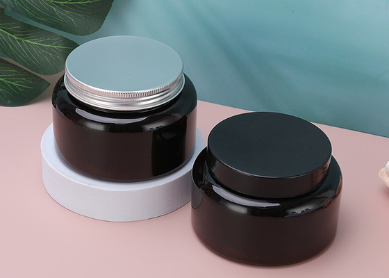 Barattoli cosmetici con tappo a vite di plastica delle bottiglie 180ml del cappuccio di alluminio della polvere