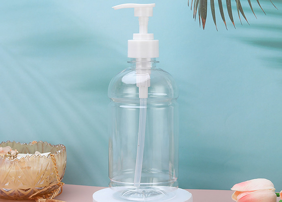 la chiara pompa di plastica vuota 480ml imbottiglia l'erogatore per l'olio di massaggio, sapone liquido