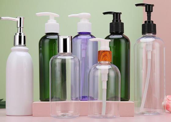 Vendita a caldo PET vuoto chiaro 500ml Gel per doccia Bottiglia di plastica Per la cura dei capelli Bianco Squadrato Piatto Shampoo Lozione Pompa Bottiglia di plastica