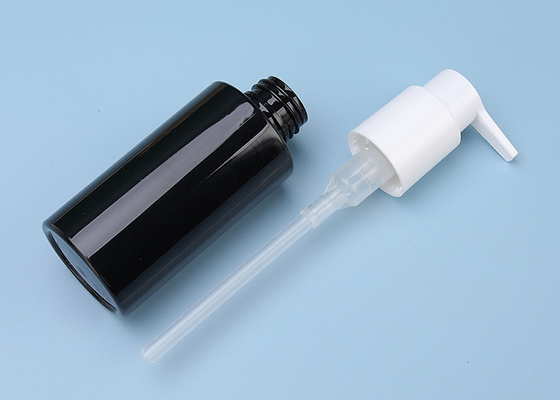 La lozione di plastica di PETG imbottiglia la bottiglia BPA dell'ANIMALE DOMESTICO del nero 100ml SENZA PIOMBO