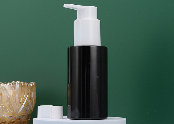 La lozione di plastica di PETG imbottiglia la bottiglia BPA dell'ANIMALE DOMESTICO del nero 100ml SENZA PIOMBO