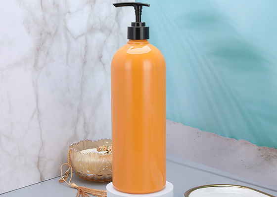 l'erogatore di plastica della pompa dello sciampo arancio di 25mm imbottiglia 900ml