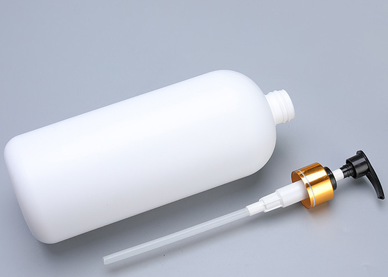 Commestibile bianco della bottiglia della pompa della lozione dell'HDPE materiale puro di 100%