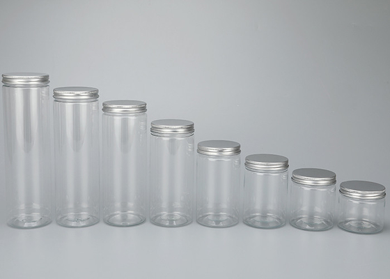 bocca del barattolo di 65mm l'ampia dell'ANIMALE DOMESTICO trasparente di plastica dei contenitori stona il ODM