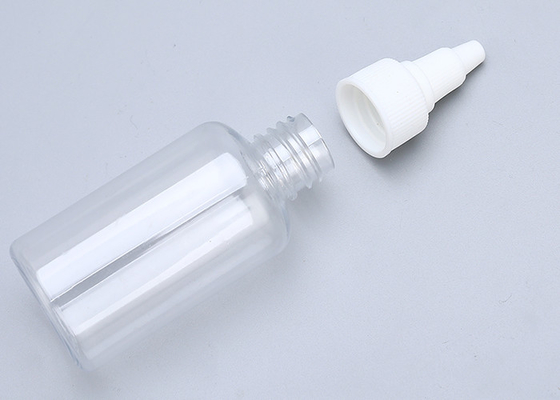 Il chiaro contagoccia di plastica essenziale dell'olio 50ml 30ml imbottiglia la stampa dello schermo