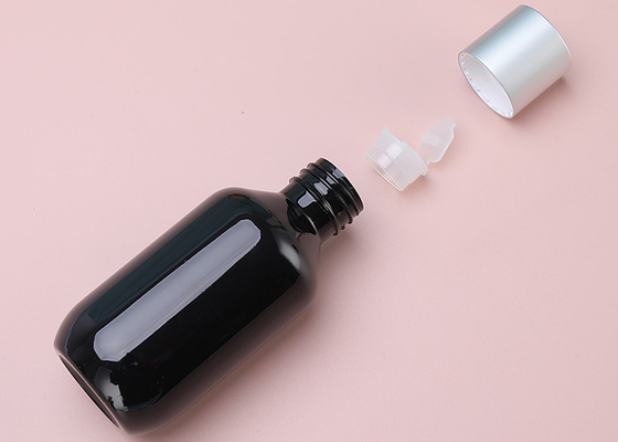 bottiglie vuote della lozione della plastica dello sciampo 120ml con il coperchio a vite di alluminio