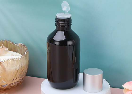 bottiglie vuote della lozione della plastica dello sciampo 120ml con il coperchio a vite di alluminio