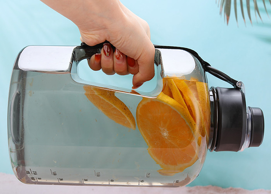 Bottiglia di acqua di plastica a perfetta tenuta di Flip Top 2l con la maniglia BPA libera
