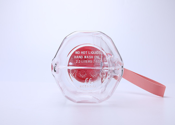 Bottiglia di acqua di plastica a perfetta tenuta di Flip Top 2l con la maniglia BPA libera