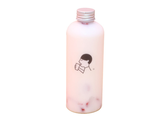 240ml chiaro Juice Containers Aluminum Cover di plastica conico