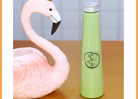 Il tè di alluminio del latte del coperchio a vite imbottiglia 200ml Juice Bottles With Lids di plastica