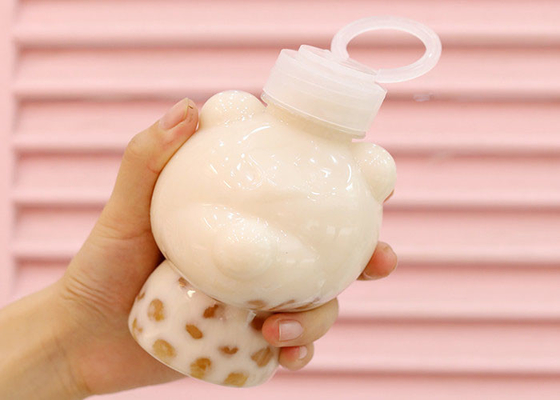 Tiri Ring Cover Milk Tea Bottles 400ml Juice Bottles Squeezable