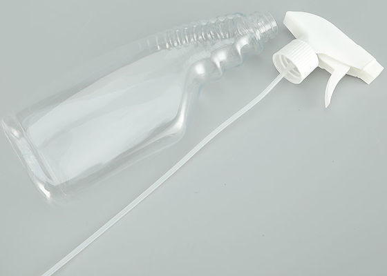 Flacone spray con erogatore a grilletto in plastica trasparente per uso cosmetico