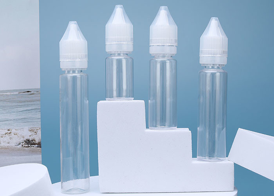 bottiglie liquide di plastica di 10ml 30ml Vape E con il coperchio innocuo per i bambini
