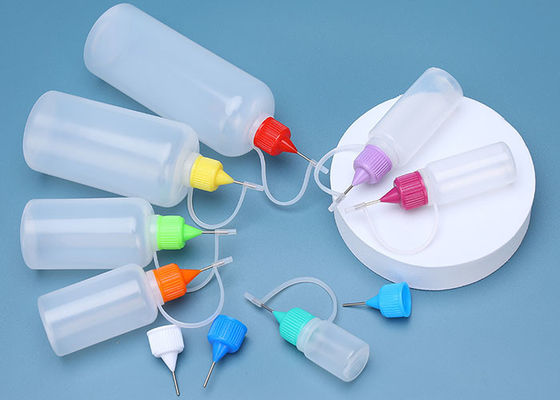 bottiglie Squeezable di plastica con i cappucci a punta d'ago per i E-liquidi, tutte le bottiglie del contagoccia del PE 20ml dei liquidi