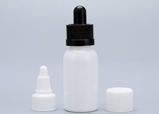 Bottiglie di plastica trasparente nera da 1 oz