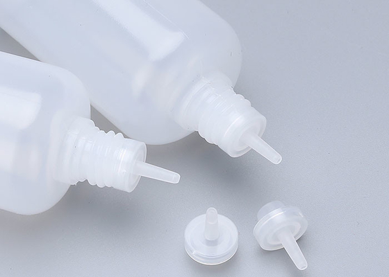 bottiglia di plastica della bottiglia di 30ml 50ml E del PE inalterabile liquido del cappuccio