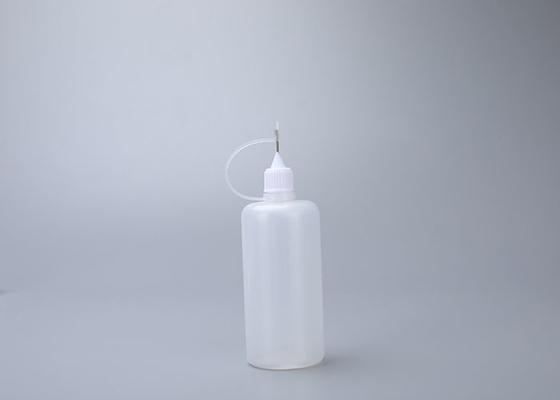 bottiglia di plastica Squeezable del detersivo per i piatti 50ml riutilizzabile con il contagoccia d'acciaio dell'ago