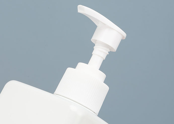 Bottiglie di plastica vuote del quadrato bianco con le pompe chiudibili a chiave 400ml