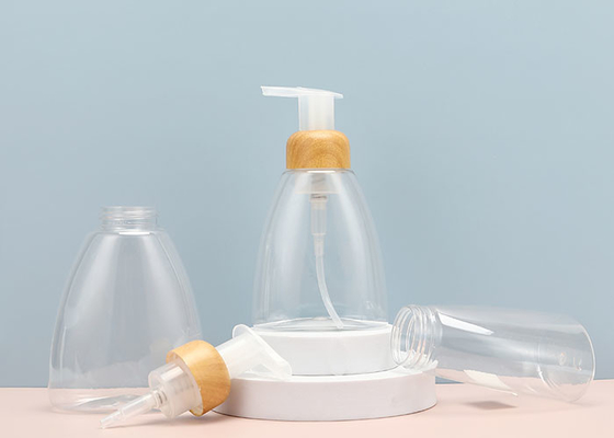 Bottiglia di pompa in schiuma con colletto di plastica a superficie opaca