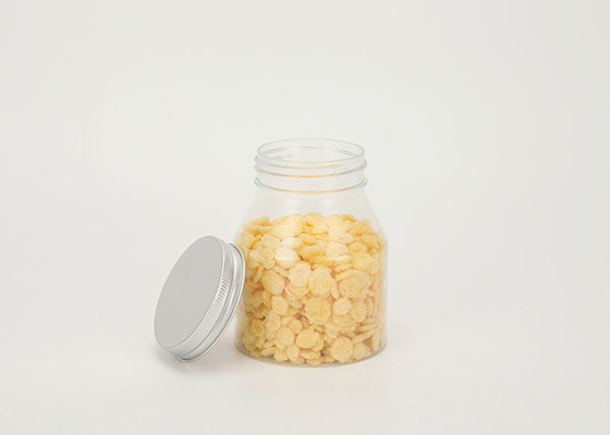 Contenitore di plastica del barattolo dell'animale domestico del commestibile 350ML chiaro con il coperchio di alluminio