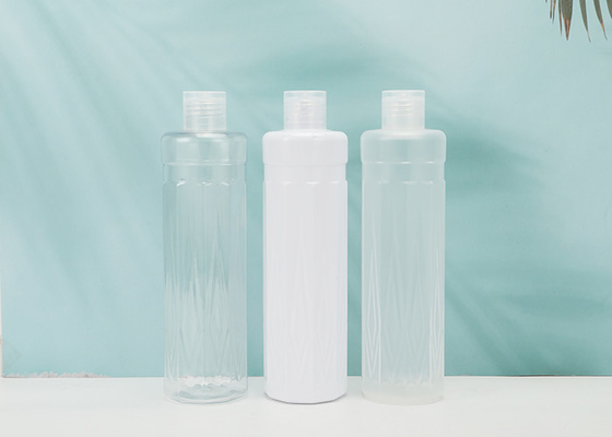 Bottiglia dell'ANIMALE DOMESTICO di Flip Top Cap 300ml con con tappo a vite per lo sciampo cosmetico della lozione