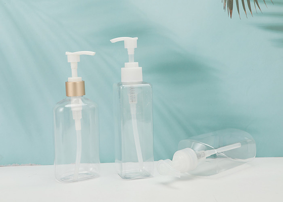 la pompa di plastica del quadrato riutilizzabile 300ml imbottiglia con la prova della perdita del Lockdown