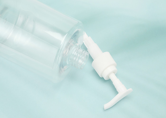 Bottiglia piana della pompa dell'ANIMALE DOMESTICO del prodotto disinfettante 500ml della mano della spalla con il cappuccio