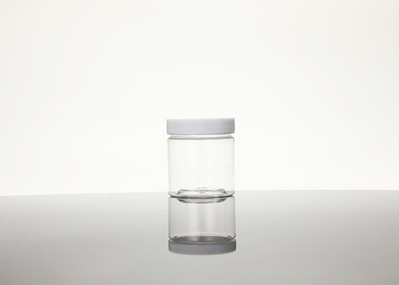 barattolo di plastica del giro riutilizzabile vuoto della radura 100ml con i coperchi e le etichette BPA liberi