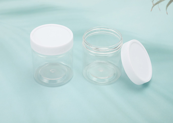 barattolo di plastica del giro riutilizzabile vuoto della radura 100ml con i coperchi e le etichette BPA liberi