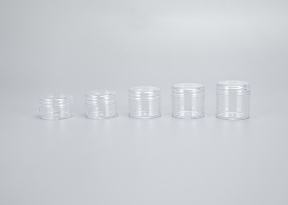 contenitore di campione cosmetico di 5g 30g con il giro di plastica del coperchio del coperchio a vite