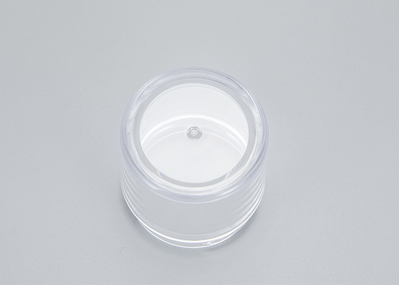contenitore di campione cosmetico di 5g 30g con il giro di plastica del coperchio del coperchio a vite