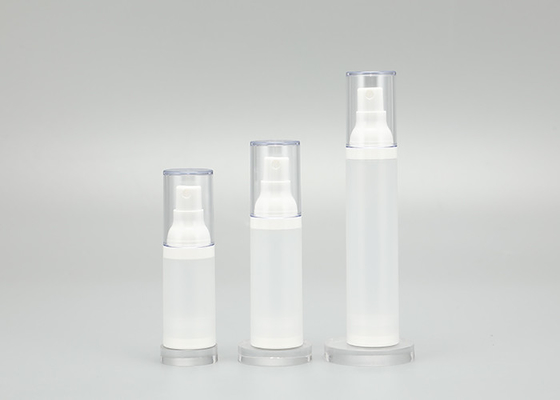 Plastica senz'aria vuota della bottiglia pp dello spruzzo della pompa dell'oncia trasparente