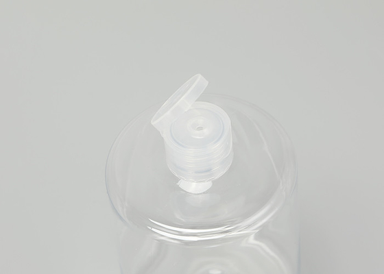 bottiglia di plastica della spalla piana trasparente 16oz per il prodotto disinfettante della mano del gel della doccia