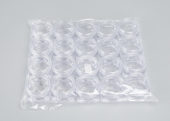 Recipienti di plastica trasparenti vuoti del quadrato con i coperchi 3/5/10g