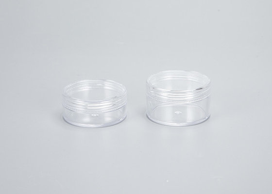Contenitori rotondi crema della lozione cosmetica chiari con il coperchio 10g 15g 30g