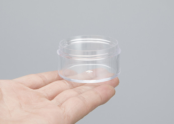 Contenitori rotondi crema della lozione cosmetica chiari con il coperchio 10g 15g 30g