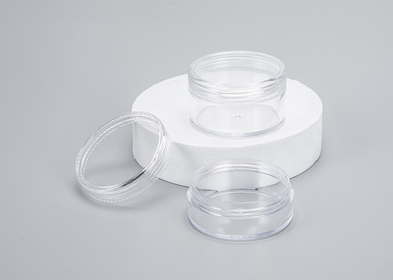 Contenitori rotondi crema della lozione cosmetica chiari con il coperchio 10g 15g 30g