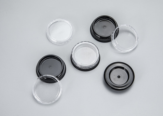 Contenitore per la cura della pelle in bianco 5ml 10ml 15ml 30ml 50ml Riempimento ripetibile Bottiglia cosmetica di plastica rotonda