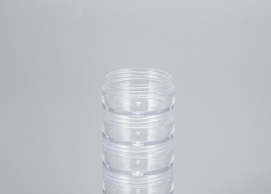 Contenitore per la cura della pelle in bianco 5ml 10ml 15ml 30ml 50ml Riempimento ripetibile Bottiglia cosmetica di plastica rotonda