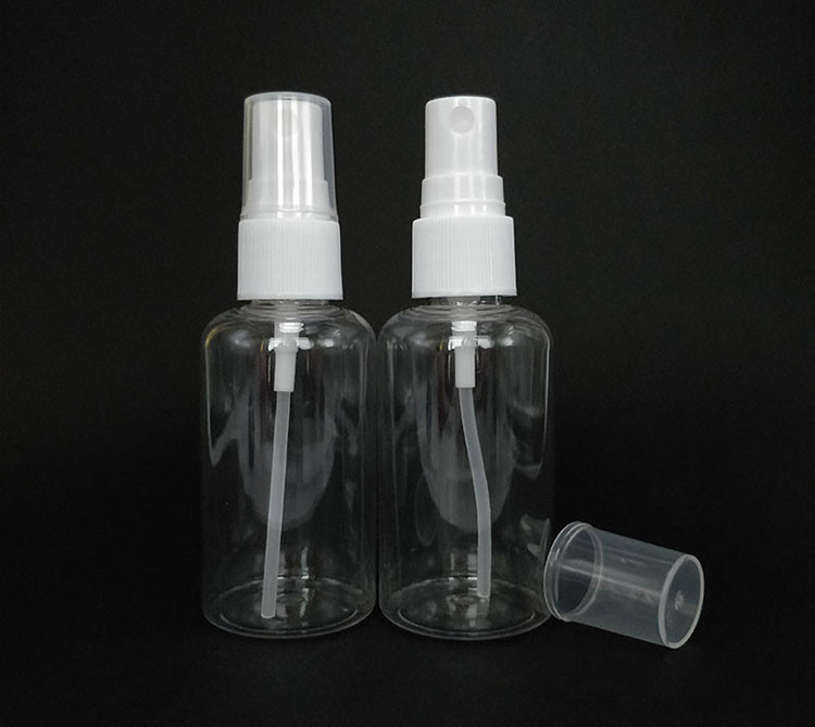 Bottiglia spray per imballaggio cosmetico in plastica PET di alta capacità 100ml 120ml 150ml 200ml 250ml 500ml bianca trasparente ambra blu