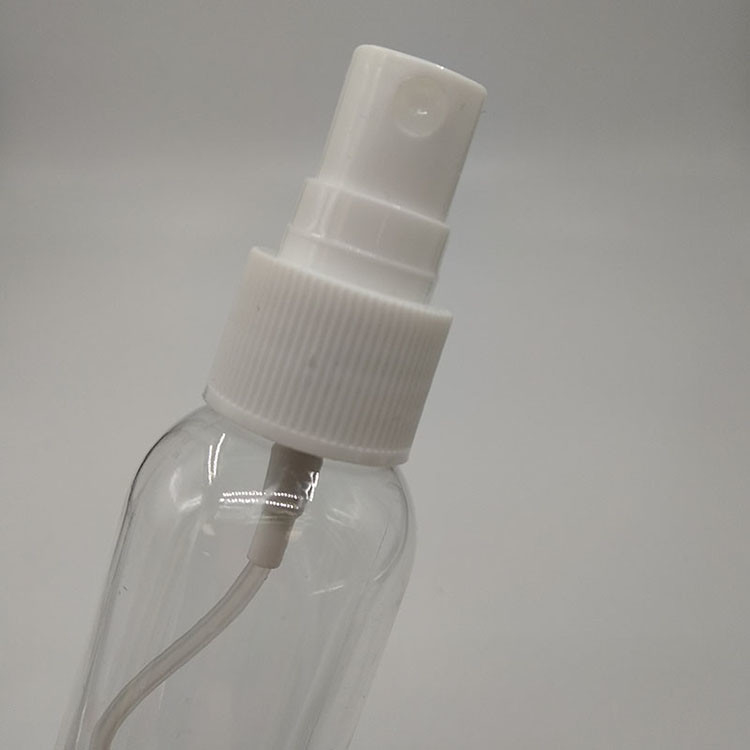Ingrosso Custom 1Oz 2Oz 30Ml 50Ml150Ml vuoto trasparente chiaro Boston pompa a spruzzo rotonda bottiglie di plastica per animali domestici per l'alcol